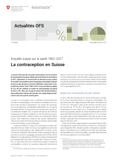 La contraception en Suisse
