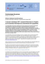 L'annuaire statistique 2021 comprend désormais un chapitre sur les données historiques du recensement de la population