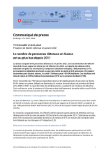 Le nombre de personnes détenues en Suisse est au plus bas depuis 2011