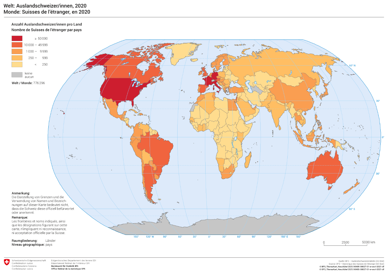 Welt: Auslandschweizer/innen