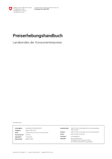Preiserhebungshandbuch