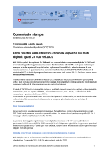 Primi risultati della statistica criminale di polizia sui reati digitali: quasi 24 400 nel 2020