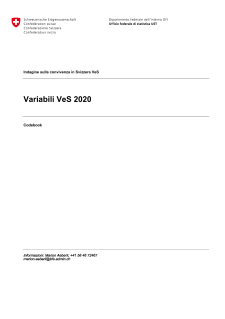 Questionario e Codebook 2020