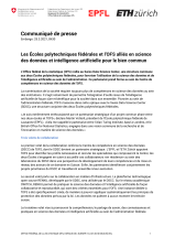 Les Écoles polytechniques fédérales et l'OFS alliés en science des données et intelligence artificielle pour le bien commun