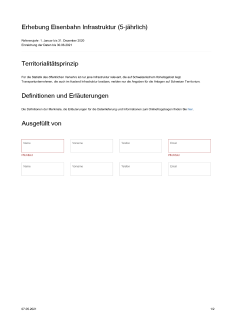 Musterfragebogen Eisenbahn Infrastruktur