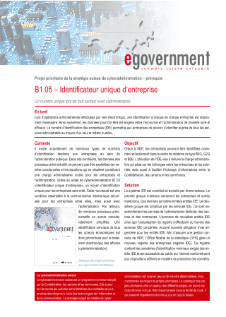 B1.05 - Identificateur unique d'entreprise