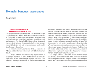 Monnaie, banques, assurances: Panorama