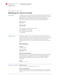 Statistique du volume du travail