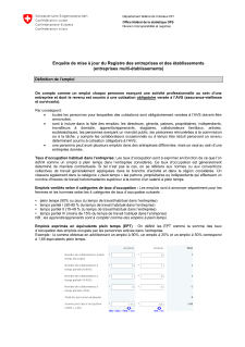 Profiling light - Définition de l'emploi