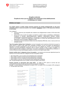 Profiling light-STATEM - Définition de l'emploi