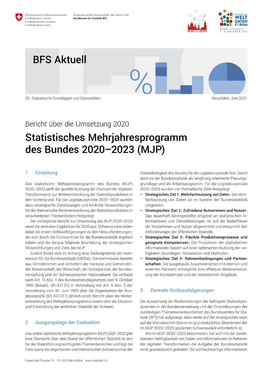 Bericht über die Umsetzung 2020