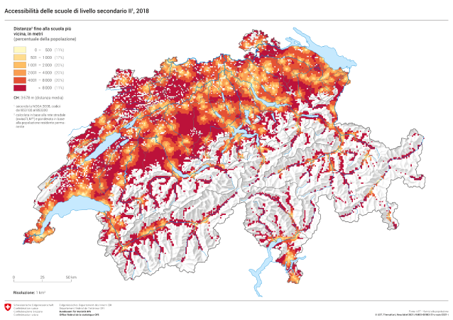 Accessibilità delle scuole del grado secondario II