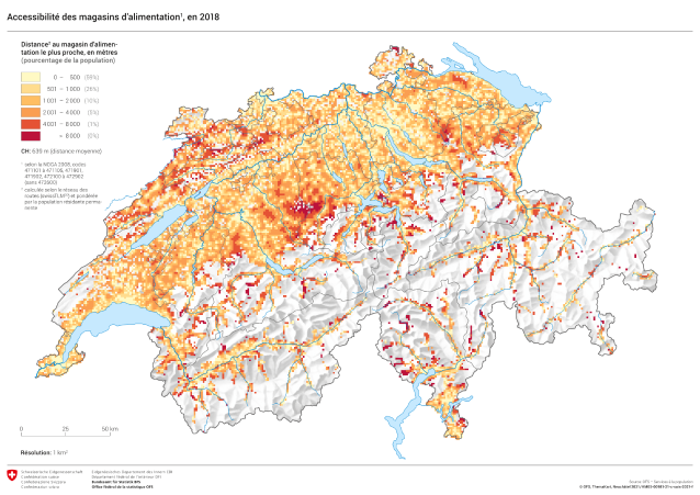 Accessibilité des magasins d'alimentation
