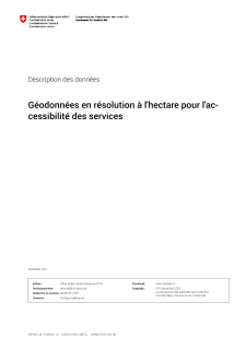 Services à la population - Accessibilité: description des données