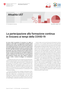 Partecipazione alla formazione continua durante la pandemia COVID-19