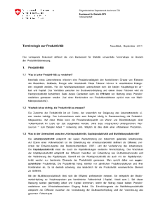 Terminologie der Produktivität