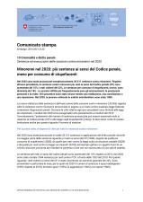 Minorenni nel 2020: più sentenze ai sensi del Codice penale, meno per consumo di stupefacenti