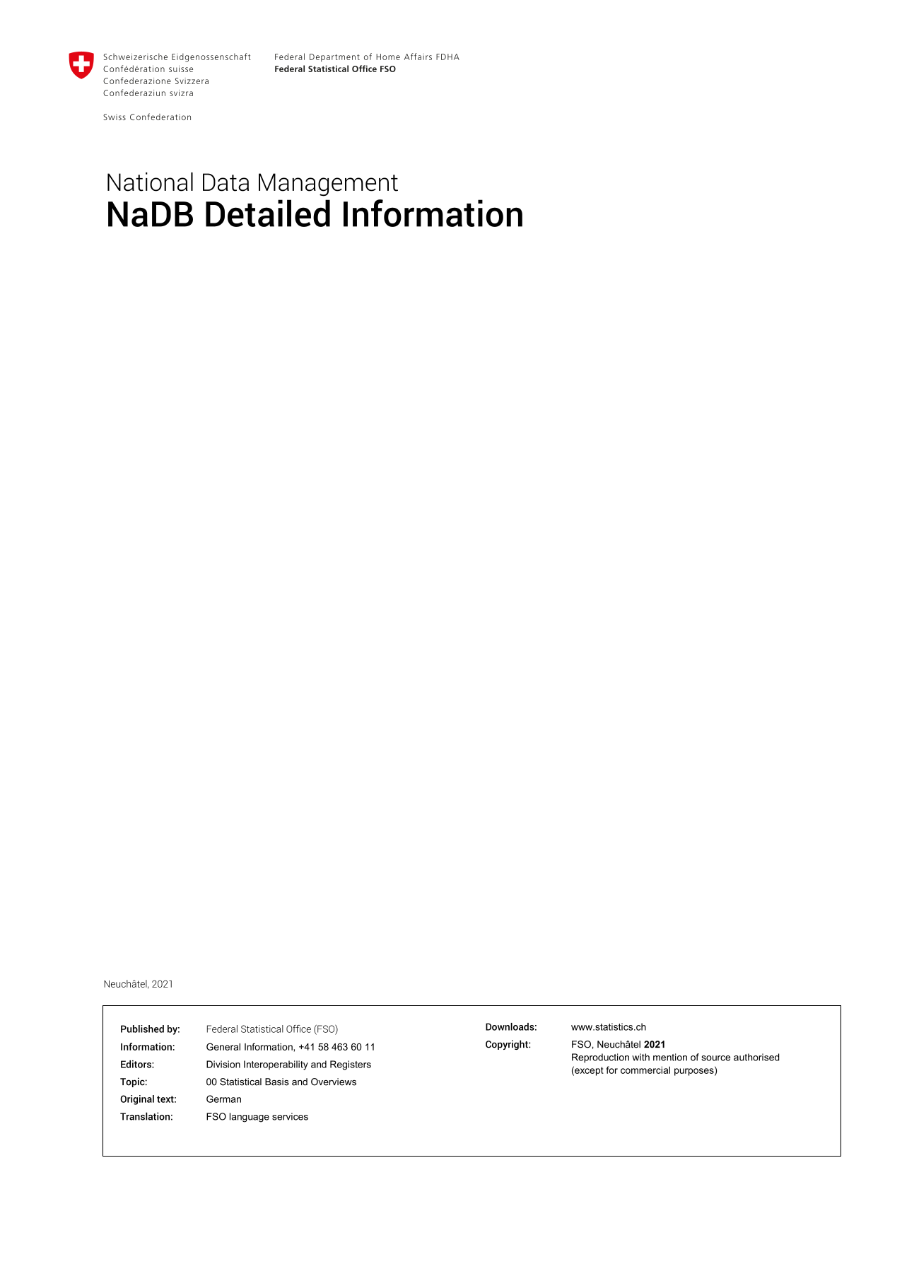 NaDB Detailed Information