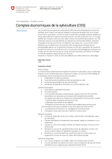 Comptes économiques de la sylviculture