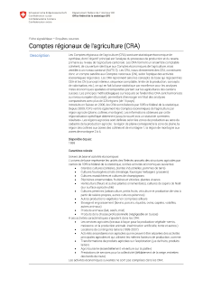 Comptes régionaux de l'agriculture