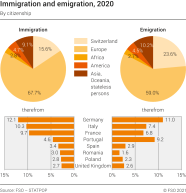 Immigration and emigration by citizenship