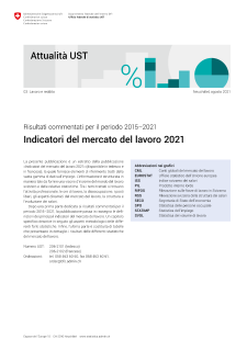 Indicatori del mercato del lavoro 2021