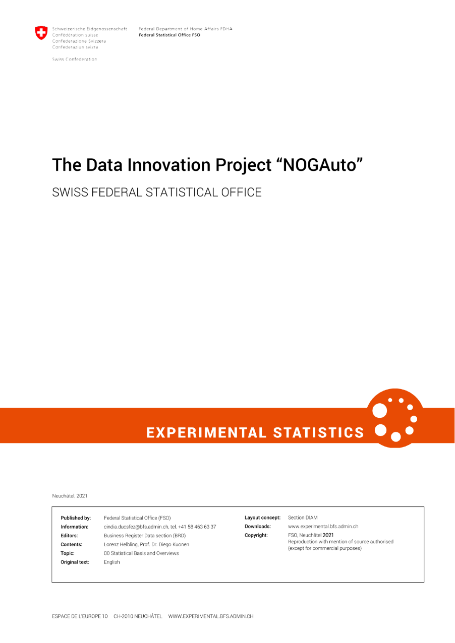 The Data Innovation Project “NOGAuto"