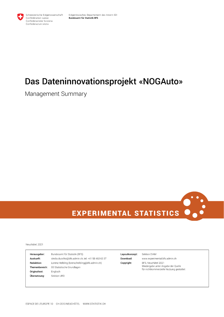 Das Dateninnovationsprojekt "NOGAuto"