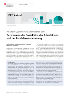 Personen in der Sozialhilfe, der Arbeitslosen- und der Invalidenversicherung