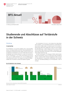Studierende und Abschlüsse auf Tertiärstufe in der Schweiz