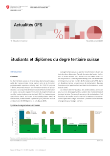 Étudiants et diplômes du degré tertiaire suisse