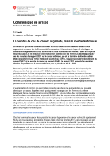 Le nombre de cas de cancer augmente, mais la mortalité diminue