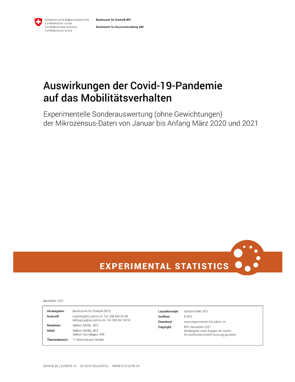 Auswirkungen der Covid-19-Pandemie auf das Mobilitätsverhalten
