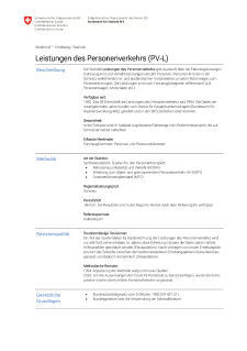 Leistungen des Personenverkehrs