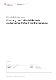 Methodische Erläuterungen - Erfassung der Covid-19-Fälle in der medizinischen Statistik der Krankenhäuser