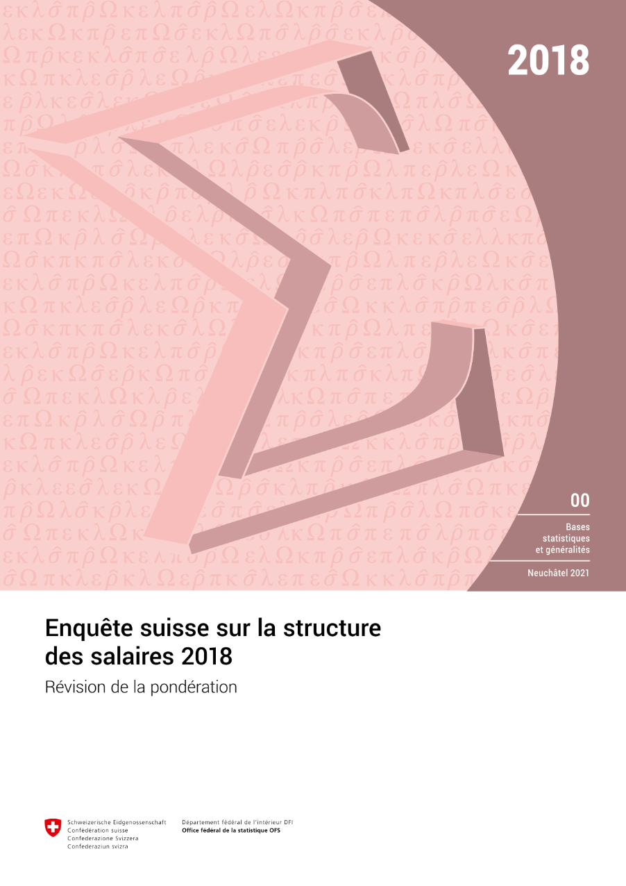 Enquête suisse sur la structure des salaires 2018
