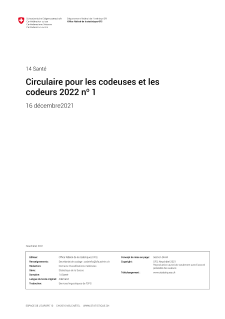 Circulaire pour les codeuses et les codeurs 2022 n° 1