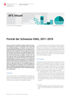 Porträt der Schweizer KMU, 2011-2019