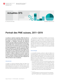 Portrait des PME suisses, 2011-2019