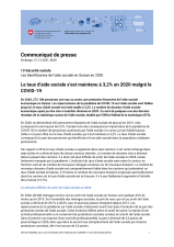 Le taux d'aide sociale s'est maintenu à 3,2% en 2020 malgré le COVID-19
