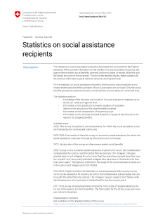 Statistics on social assistance recipients