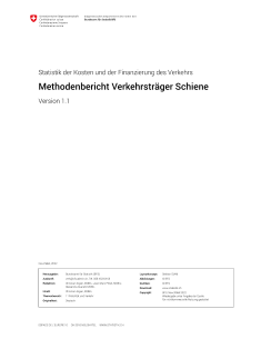 Methodenbericht Verkehrsträger Schiene