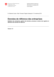 Données de référence des entreprises