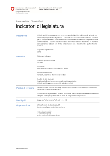 Indicatori di legislatura