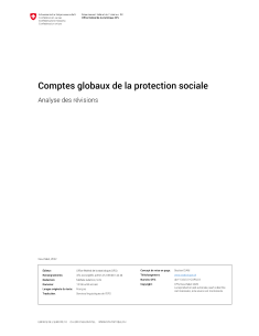 Comptes globaux de la protection sociale - Analyse des révisions