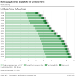 Nettoausgaben für Sozialhilfe im weiteren Sinn nach Leistung