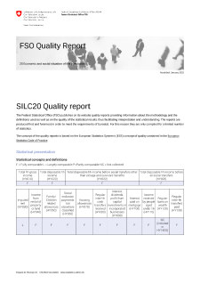 Quality report SILC 2020