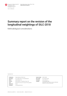Summary report on the revision of the longi-tudinal weightings of SILC-2018
