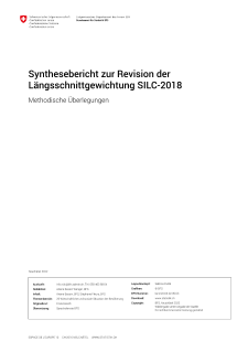 Synthesebericht zur Revision der Längsschnittgewichtung SILC-2018