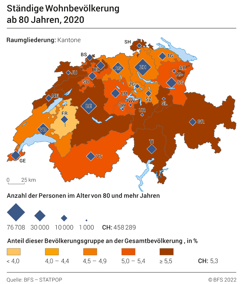 Ständige Wohnbevölkerung ab 80 Jahren